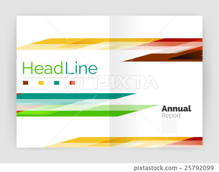 Geometric business annual report templates, modern 25792099