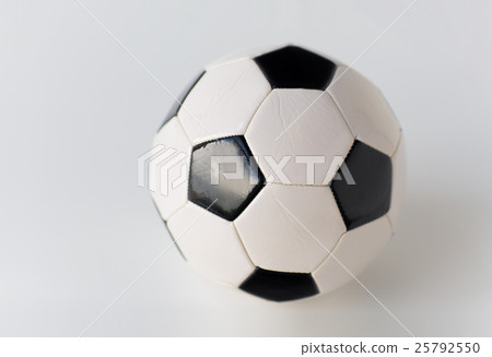 close up of football or soccer ball 25792550