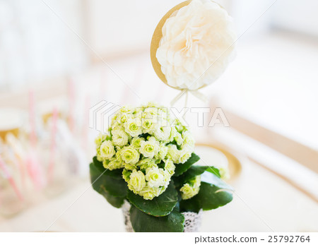 close up of festive flower decoration close up of festive flower decoration 25792764