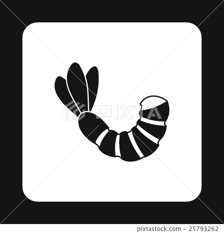 Shrimp icon, simple style 25793262