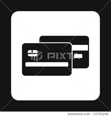 Credit card icon, simple style Credit card icon, simple style 25793288