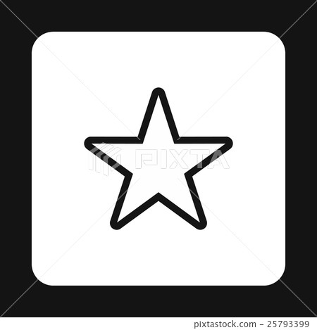 Celestial star icon, simple style 25793399
