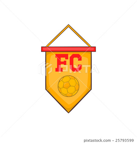 Flag football team icon, cartoon style Flag football team icon, cartoon style 25793599