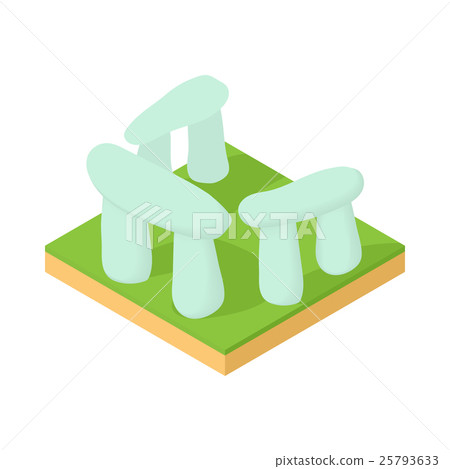 Stonehenge icon, cartoon style Stonehenge icon, cartoon style 25793633