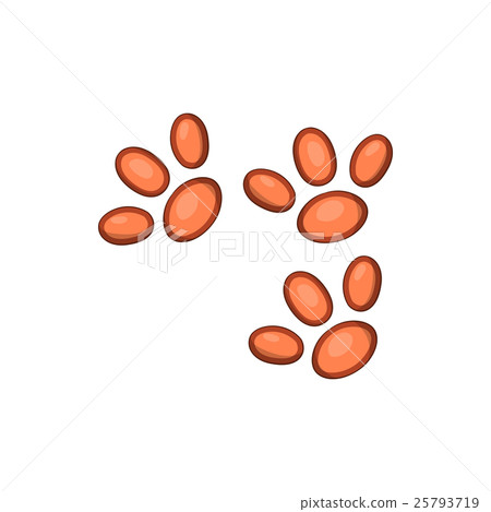 Animal paws icon, cartoon style 25793719