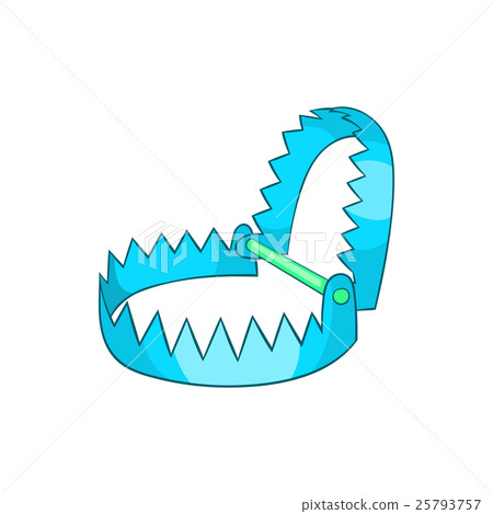 Sharp metal trap icon, cartoon style - Stock Illustration [25793757 ...