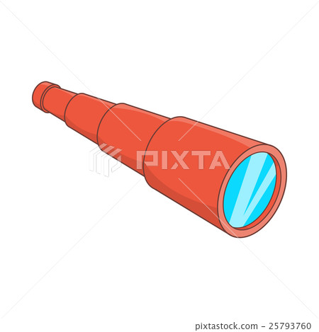 Antique telescope icon, cartoon style Antique telescope icon, cartoon style 25793760