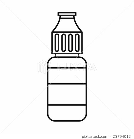 E-cigarette liquid flavour icon, outline style 25794012