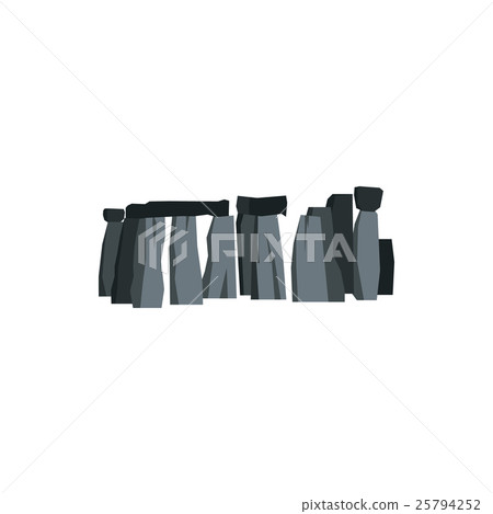 Stonehenge icon, flat style 25794252