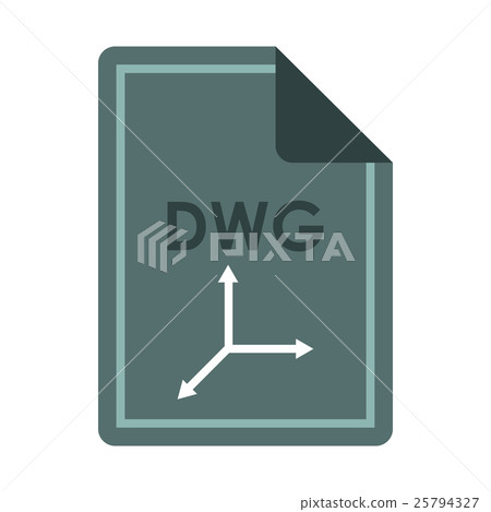 File DWG icon, flat style 25794327