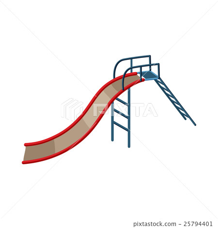 Childrens slide icon, cartoon style Childrens slide icon, cartoon style 25794401