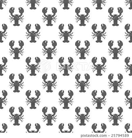 Lobster seamless pattern 25794589