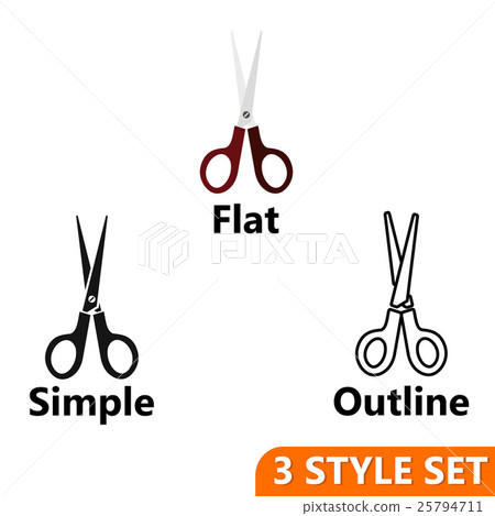 Scissors icons set - Stock Illustration [25794711] - PIXTA