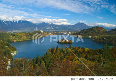 View of the Bled Lake, Slovenia 25796026