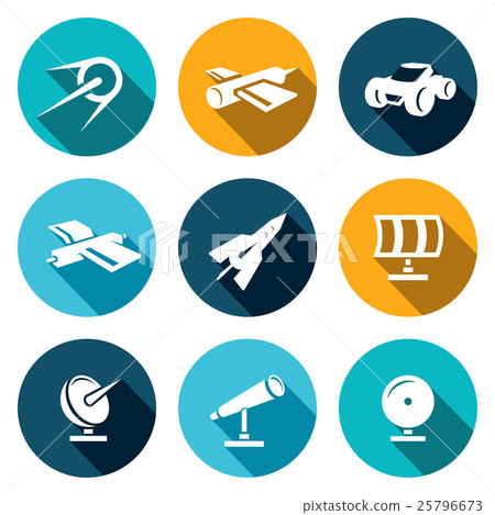 Vector Space Icons set Vector Space Icons set 25796673