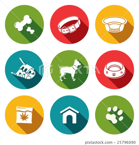 Doggy icons set  25796890