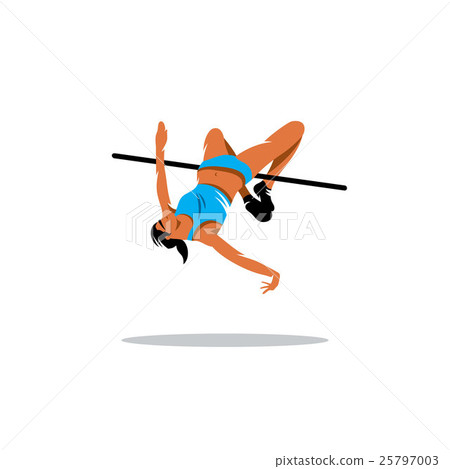 High jump vector sign - Stock Illustration [25797003] - PIXTA