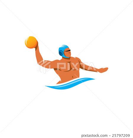 Water polo player vector sign Water polo player vector sign 25797209