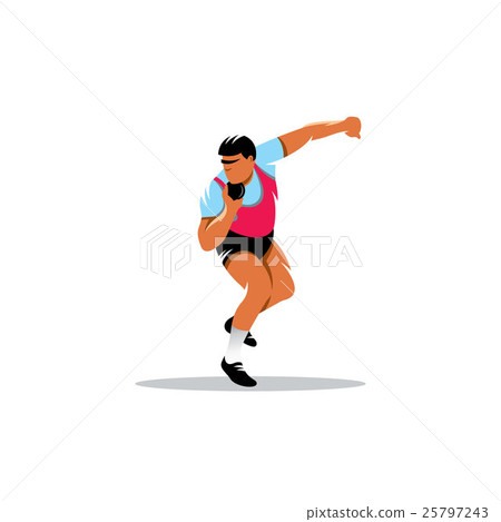 Shot Put vector sign 25797243