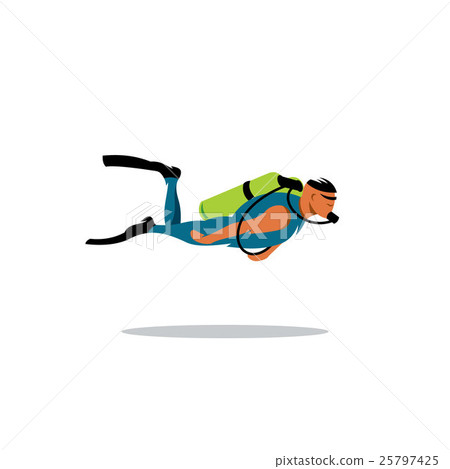 Diving vector sign 25797425