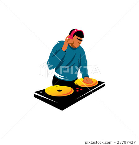 DJ vector sign 25797427