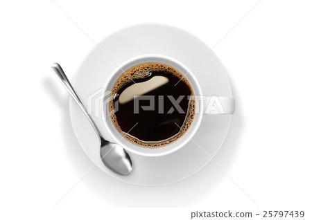 Cup of coffee isolated on white background Cup of coffee isolated on white background 25797439
