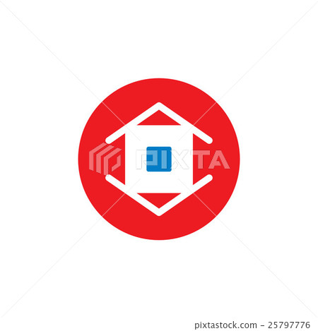 Real estate abstract red sign Real estate abstract red sign 25797776