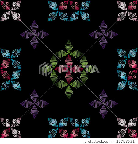 Abstract modern ornament seamless vector pattern 25798531