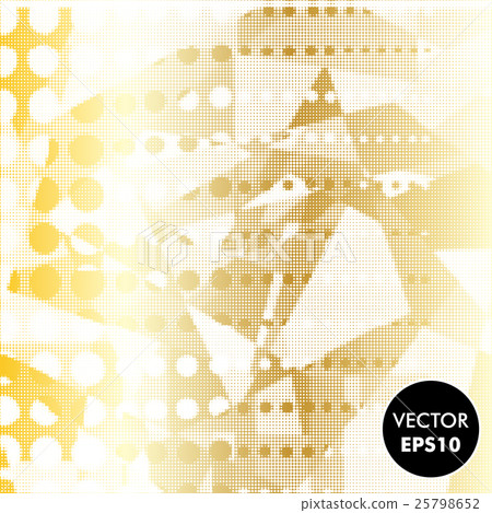 Abstract Gold Background. Dotted Vector Texture. 25798652