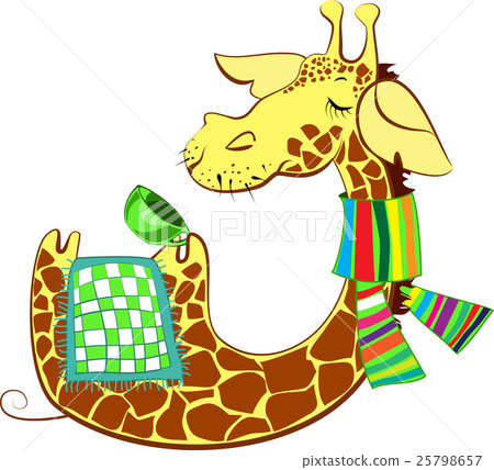 Cute giraffe got flue Cute giraffe got flue 25798657