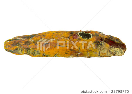 rotten papaya on white isolate background 25798770