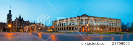 Night Panorama of Palace Zwinger. Dresden. Germany Night Panorama of Palace Zwinger. Dresden. Germany 25799003