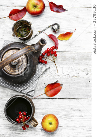 Warm apple berry tea 25799130