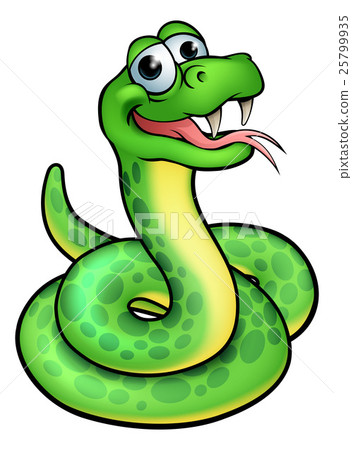 Cartoon Snake Character 25799935