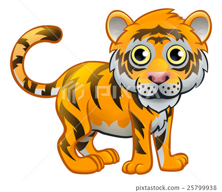 Tiger Animal Cartoon Character 25799938