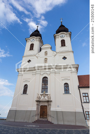 Vew of Tihany Abbey at Lake Balaton in Hungary 25800148