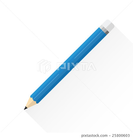 Stationery concept by pencil with blue tones. 25800603