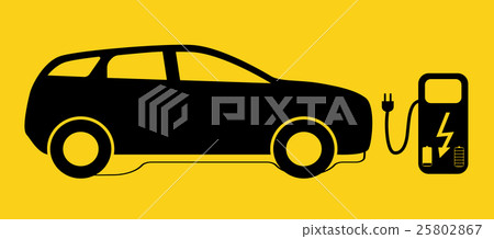 Concept Electric Car on batteries, and Fuel 25802867