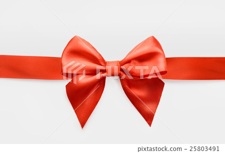 red satin bow red satin bow 25803491