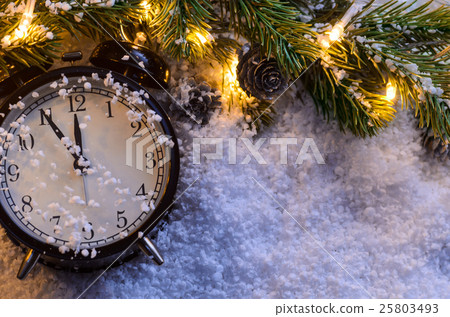 Christmas fir tree with lights 25803493