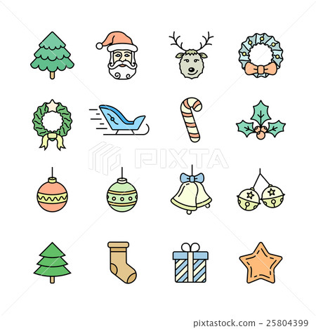 Christmas icons set - Simplus series Christmas icons set - Simplus series 25804399
