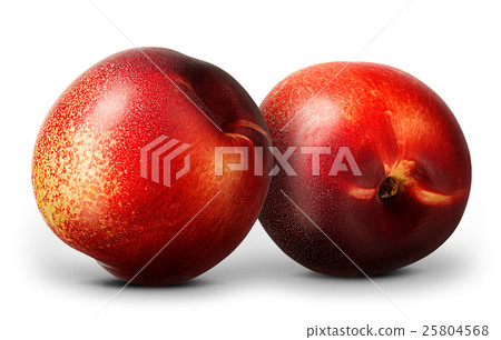 Group of nectarine peach isolated on white Group of nectarine peach isolated on white 25804568