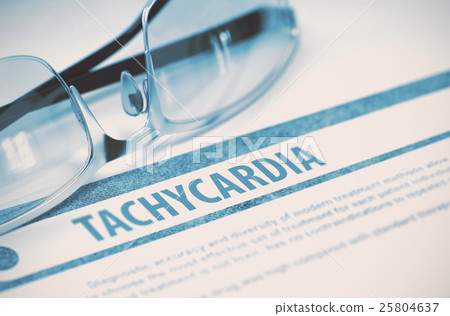 Tachycardia. Medicine. 3D Illustration. 25804637