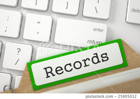 Card Index with Inscription Records. 3D. 25805012