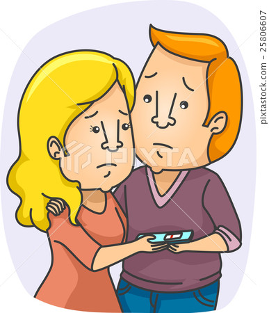 Couple Pregnancy Test Negative 25806607