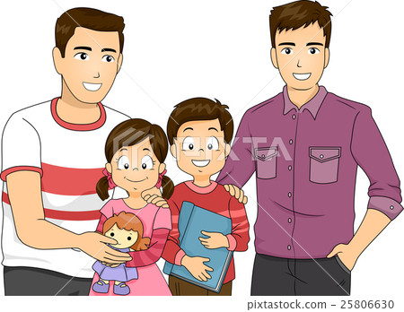 Couple Gay Kids Parents 25806630