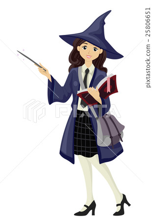 Teen Girl Wizard Student Teen Girl Wizard Student 25806651