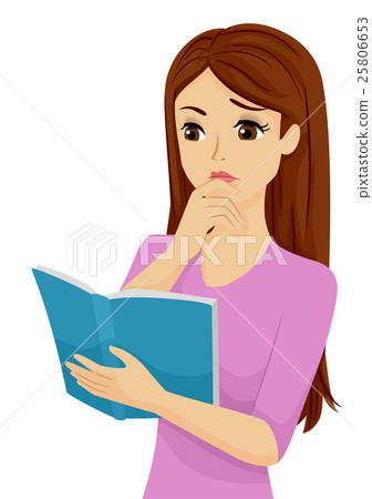 Teen Girl Book Confusion 25806653