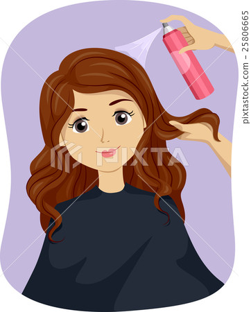 Teen Girl Salon Hair Spray 25806665