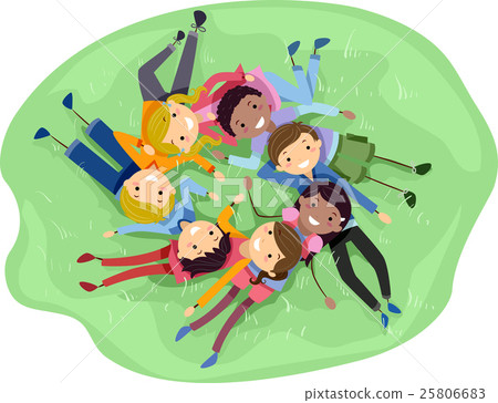 Teens Stickman Friends Diverse Teens Stickman Friends Diverse 25806683